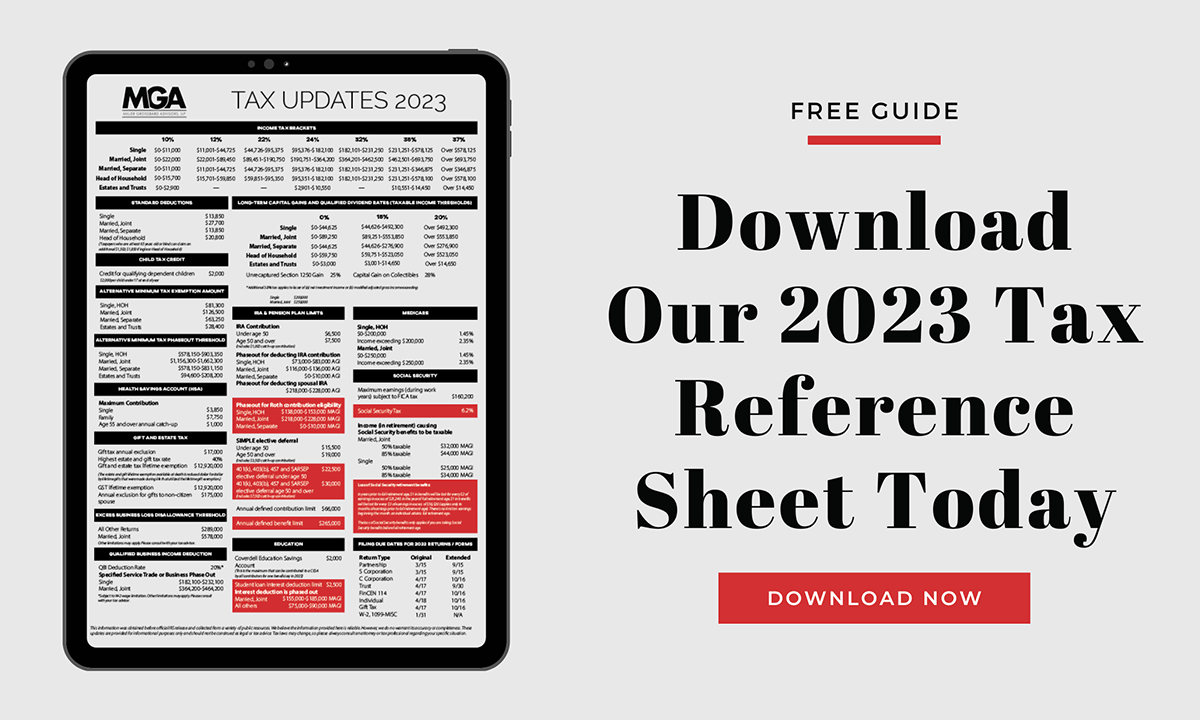 Need a Quick Reference Guide for 2023 Federal Taxes? We’ve Got You Covered